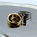 Anel com Cruz de Jesus em Aço Inoxidável 316L